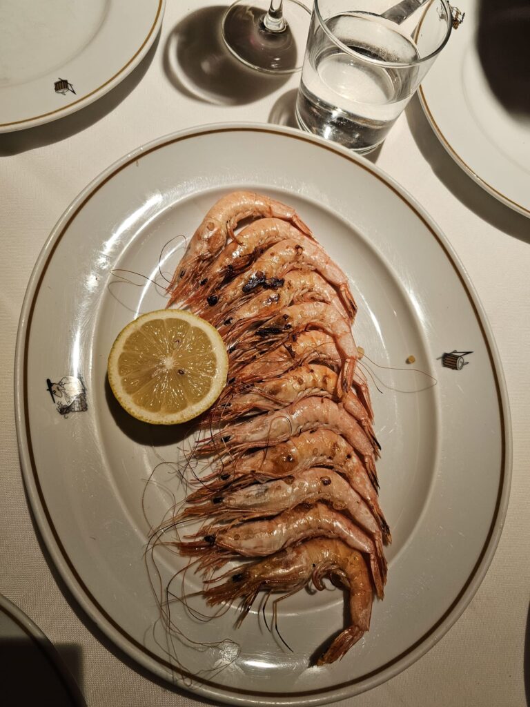 Gambas a la Plancha Mesón Txistu